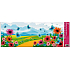 Fensterfolie ohne Kleber Landschaft mit blauem Schmetterling 60 x 22,5 cm 1 Stück