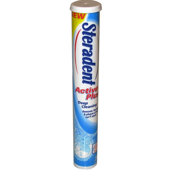 Steradent Active Plus Tiefenreinigungstabletten für Zahnersatz 30 Stück