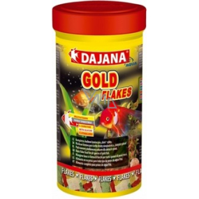 Dajana Gold Flakes komplettes Flockenfutter für Goldfische 250 ml