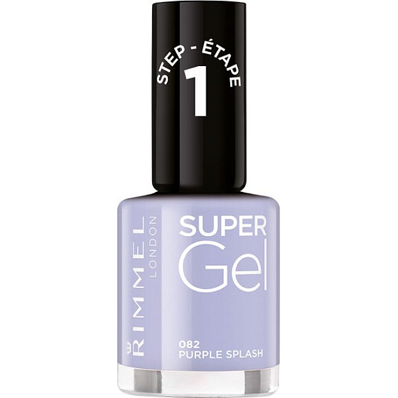 Rimmel London Super Gel Nagellack 082 Purple Splash 12 ml