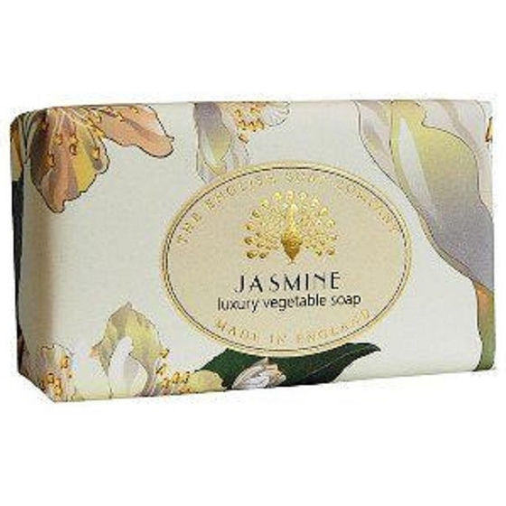 English Soap White Jasmine natürliche parfümierte Seife mit Sheabutter 190 g