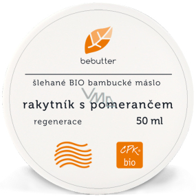 Aromatica Bebutter Bio Sanddorn mit orange geschlagener Sheabutter zur Hautregeneration 50 ml