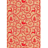 Ditipo Geschenkpapier 70 x 200 cm Weihnachten KRAFT rote Ornamentglocken