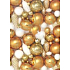 Ditipo Geschenkpapier 70 x 200 cm Weihnachtsgoldflaschen