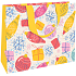Nekupto Geschenk Papiertüte mit Prägung 30 x 23 x 12 cm Weihnachtsweiß mit Dekorationen WLFL 1995