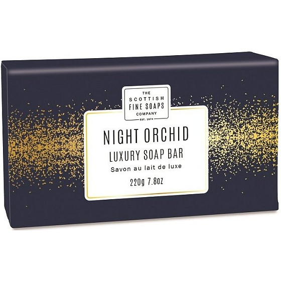 Scottish Fine Soaps Night Orchid dreimal fein gemahlene Toilettenseife 220 g