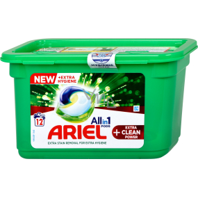 Ariel All in 1 Pods Extra Clean Power Gelkapseln universell zum Waschen von 12 Stück 326,4 g