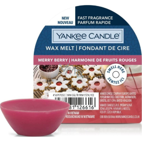 Yankee Candle Merry Berry - Linzer Bonbon-Duftwachs für Aromalampe 22 g