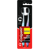 Colgate High Density Charcoal Zahnbürste, weich, 2 Stück