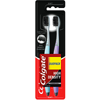 Colgate High Density Charcoal Zahnbürste, weich, 2 Stück