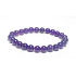 Amethyst-Armband elastischer Naturstein, Kugel 7 - 8 mm / 16 - 17 cm, Stein der Könige und Bischöfe