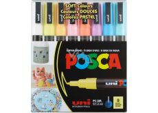 Posca Universal-Acrylmarker-Set 0,9 - 1,3 mm Mix aus Pastellfarben 8 Stück PC-3M