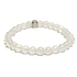 Achat weißes Armband elastischer Naturstein, Kugel 6 mm / 16-17 cm, sorgt für Ruhe und Gelassenheit
