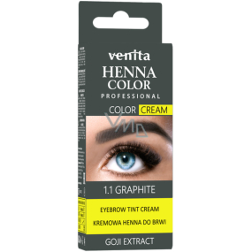 Venita Henna Color Creme Augenbrauenfarbe 1.1 Graphit 30 g
