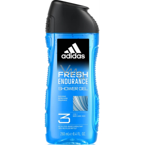 Adidas Fresh Endurance 3in1 Duschgel für Körper, Haare und Haut für Männer 250 ml