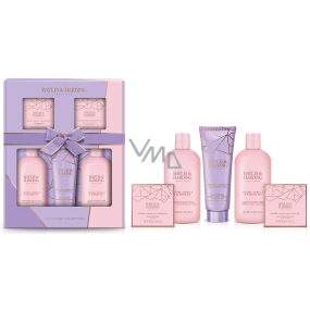 Baylis & Harding Jojoba und Vanille Duschgel 300 ml + Duschcreme 300 ml + Körperlotion 130 ml + feste Seife 150 g + Badekristalle 100 g, Kosmetikset für Frauen