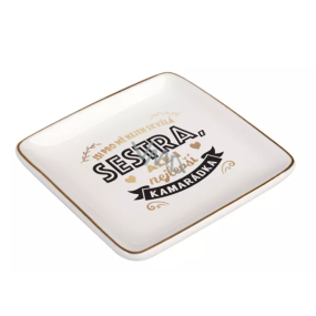 Albi Trifle tray - Du bist nicht nur eine große Schwester für mich, sondern auch mein bester Freund 8,5 x 8,5 cm