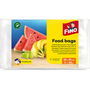 Fino Mikroplastiktüten für Snacks, 25 x 35 cm, 7 µm, 50 St.