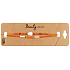 Albi Weiße Träne, orange Armbänder, verstellbare Größe, Set 2 Stück
