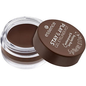 Essence Stay & Play Waterproof Gel Eyeliner 02 Braun 5 g