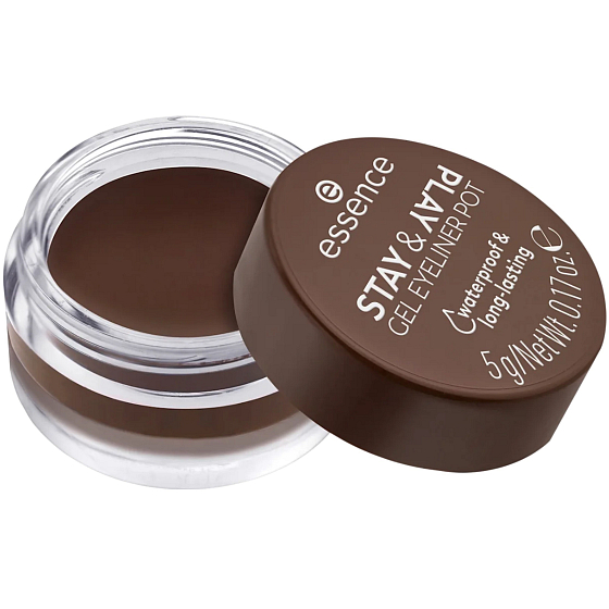 Essence Stay & Play Waterproof Gel Eyeliner 02 Braun 5 g