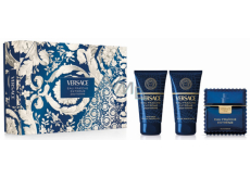 Versace Eau Fraiche Extreme Pour Homme parfémovaná voda 50 ml + balzám po holení 50 ml + sprchový gel 50 ml, dárková sada pro muže
