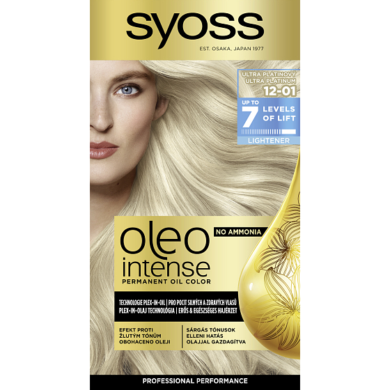 Syoss Oleo Intense ölfarbige Haarfarbe 12-01 Ultra platinblond