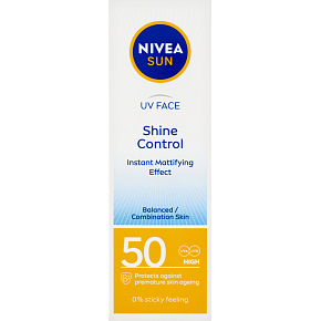 Nivea Sun Shine Control mattierender Sonnencreme für das Gesicht, LSF 50, 50 ml
