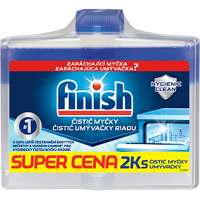Finish Geschirrspüler-Reiniger Duopack, 2× 250 ml