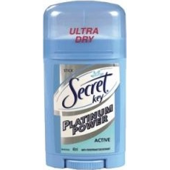 Secret Key Platinum Power Active Antitranspirant Deo-Stick für Frauen 40 ml