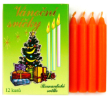 Romantic Light Weihnachtskerzenkiste Brennen 90 Minuten Orange 12 Stück