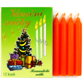 Romantic Light Weihnachtskerzenkiste Brennen 90 Minuten Orange 12 Stück