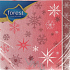 Waldpapierservietten 1 Lage 33 x 33 cm 20 Stück Weihnachtsrote Schneeflocken