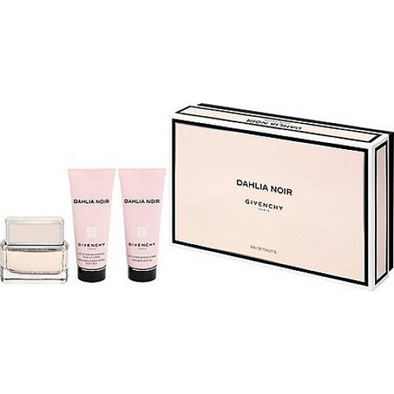 Givenchy Dahlia Noir Eau de Toilette 50 ml + Duschgel 75 ml + Körperlotion 75 ml, Geschenkset