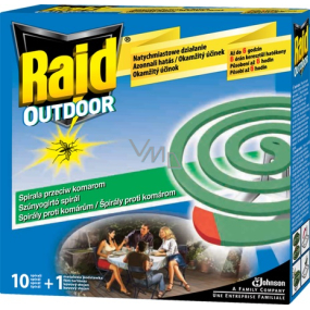 Raid Outdoor Mückenspiralen 10 + 1 Stück