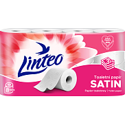 Linteo 3-lagiges Toilettenpapier, 8 Rollen, 15 m Rolle
