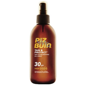 Piz Buin Tan & Protect SPF30 Schutzöl beschleunigt den Bräunungsprozess 150 ml Spray