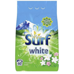 Surf White Mountain Fresh Waschpulver für weiße Wäsche 60 Dosen 3,9 kg