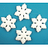 Große Schneeflocken zum Aufhängen von 4 Stück 12 cm