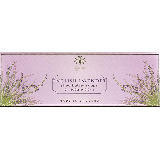 Englische Seife Englische Lavendel-Naturseife mit Sheabutter 3 x 100 g
