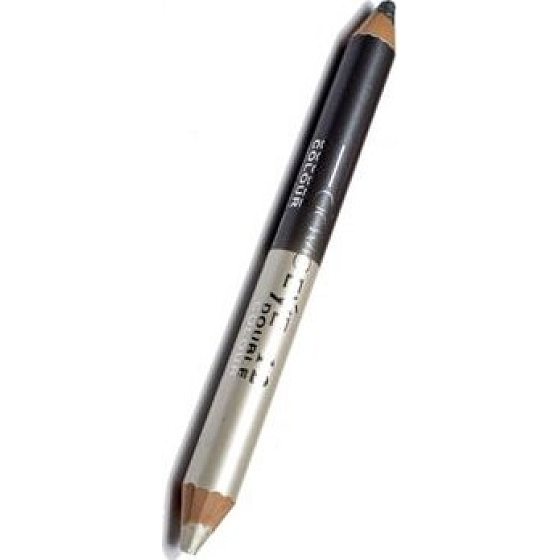 Princessa Davis Eye Double Colour Lidschattenstift + Anspitzer 012 Grau und Weiß 6 g
