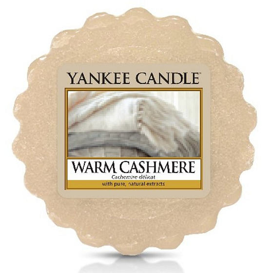 Yankee Candle Warm Cashmere - Warmes duftendes Kaschmirwachs für Aromalampe 22 g