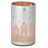Yankee Candle Winter Village Glas Kerzenhalter Schattenspiel