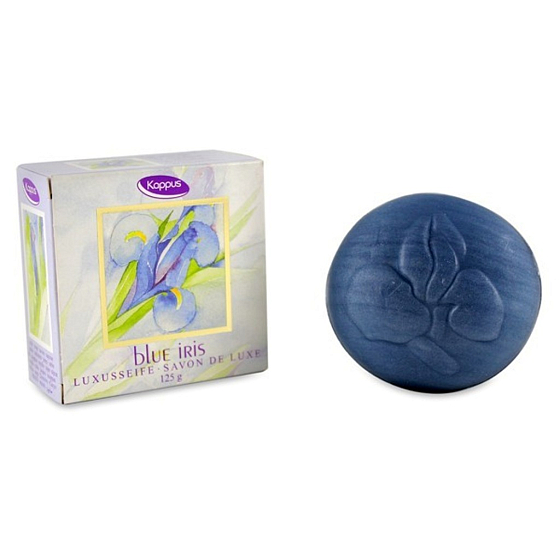 Kappus Blue Iris - Luxusseife Blue Iris mit erfrischendem Duft für trockene Haut 125 g