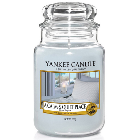 Yankee Candle A Calm & Quiet Place - Ruhiger und stiller Ort Duftkerze Classic großes Glas 623 g