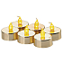 Emos LED Kerzen beleuchtet Bernstein, 3,8 cm, 6 Goldstücke