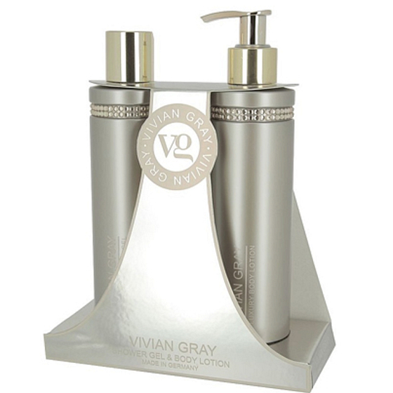 Vivian Grey Crystal Brown Körperlotion 250 ml + 250 ml Duschgel, Kosmetikset