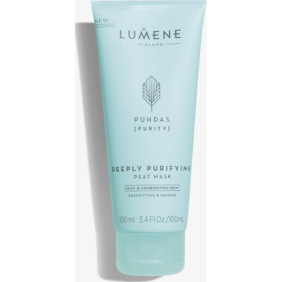 Lumene Puhdas Purity Deeply Purifying Peat Mask Tiefenreinigende Gesichtsmaske mit Torf für fettige und Mischhaut 100 ml