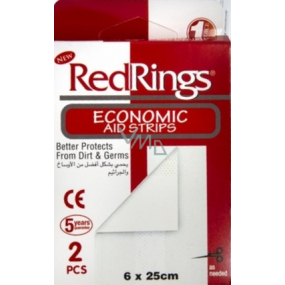 RedRings Economic Aid Strips Patch schneiden 6 x 25 cm 2 Stück