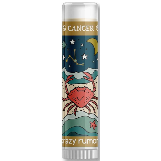 Crazy Rumors Zodiac Cancer Lippenbalsam aromatisiert mit Mango, Zitrone und Waldbeeren 4,4 ml